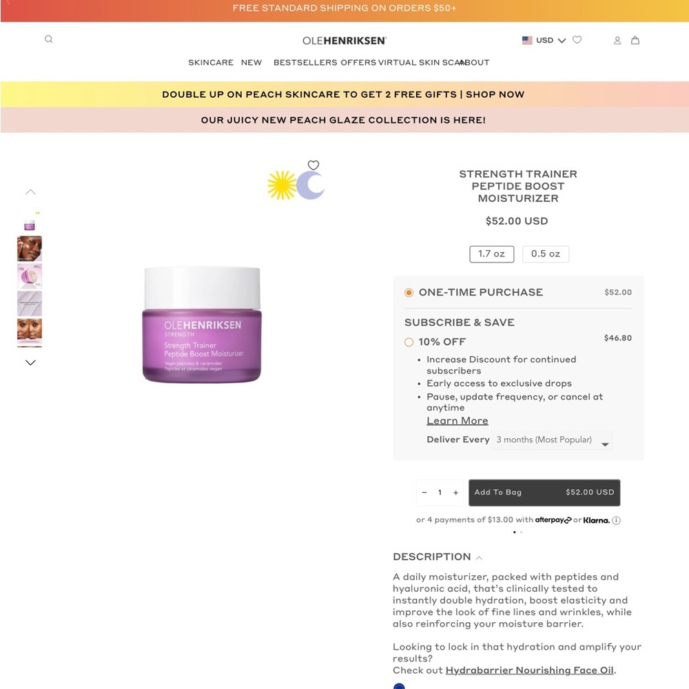 Ole Henriksen Strength Trainer Peptide Boost Moisturizer - Picture 7 of 7
